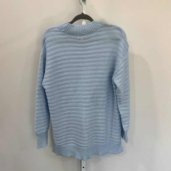 Light Blue Light Weight Sweater by Style&Co Semi Sheer Size Large - Picture 9 of 10